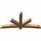 Ekena Millwork Alberta Smooth Timber Gable Bracket, Western Red Cedar, 84"W x 42"H x 5 1/2"D x 5 1/2"F, 12/12 Pitch GBW084X42X0606ALB00SWR - alternate 4
